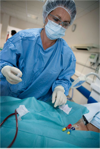 pose catheter central 1